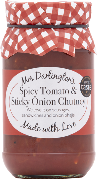 DARLINGTON'S Spicy Tomato & Sticky Onion Chutney 312g (Pack of 6)