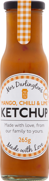 DARLINGTON'S Mango, Chilli & Lime Ketchup 265g (Pack of 6)