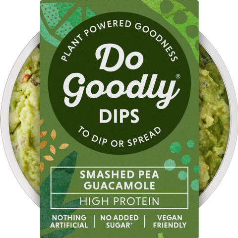 DO GOODLY DIPS Smashed Pea Guacamole 150g (Pack of 6)