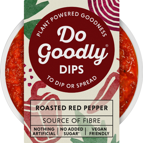 DO GOODLY DIPS Roasted Red Pepper 150g (Pack of 6)