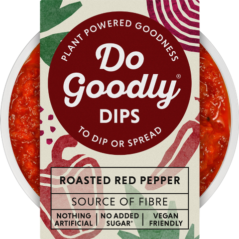 DO GOODLY DIPS Roasted Red Pepper 150g (Pack of 6)