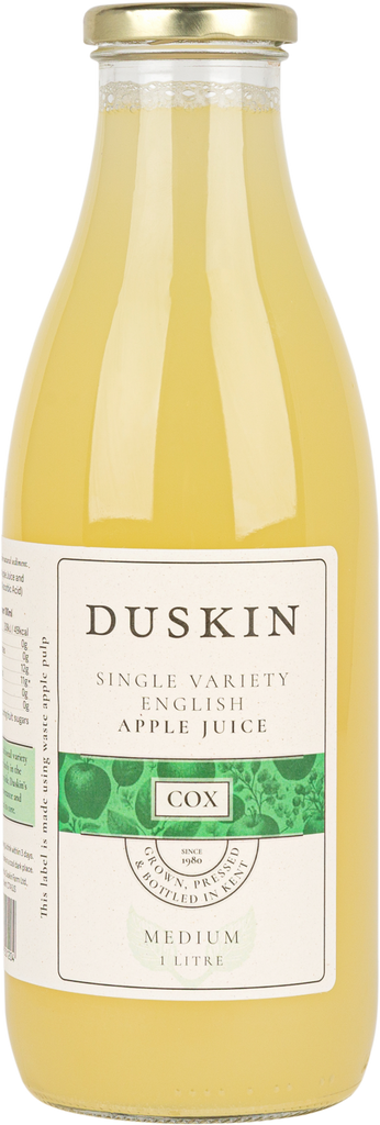 DUSKIN Single Variety English Apple Juice - Cox (Medium) 1L (Pack of 6)