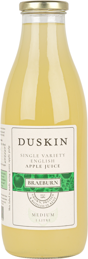 DUSKIN Single Variety English Apple Juice- Braeburn (Med) 1L (Pack of 6)