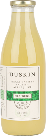 DUSKIN Single Variety English Apple Juice- Braeburn (Med) 1L (Pack of 6)