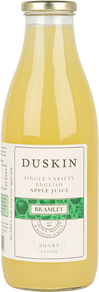 DUSKIN Single Variety English Apple Juice Bramley (Sharp) 1L (Pack of 6)