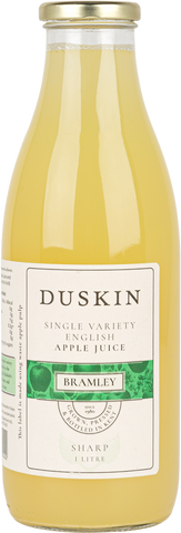 DUSKIN Single Variety English Apple Juice Bramley (Sharp) 1L (Pack of 6)