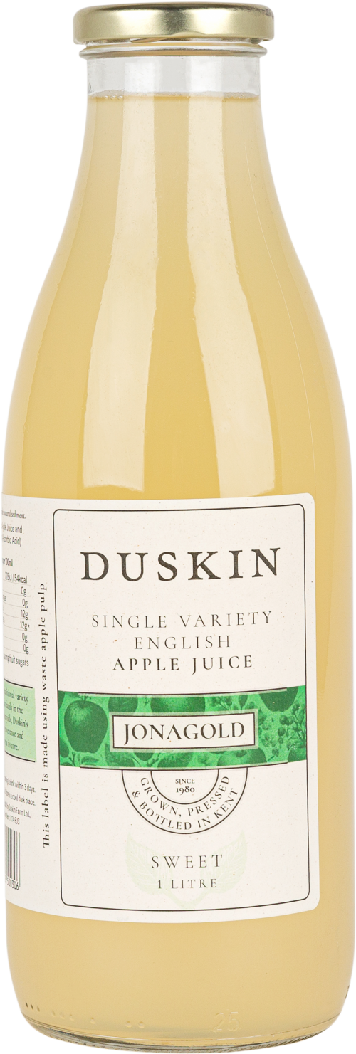 DUSKIN Single Variety English Apple Juice Jonagold Sweet 1L (Pack of 6)