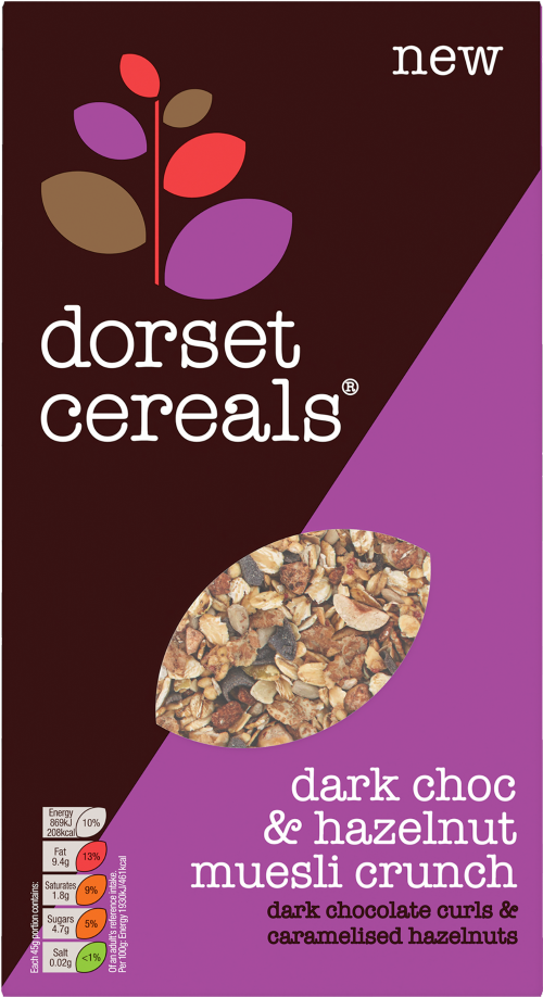 DORSET CEREALS Dark Choc & Hazelnut Muesli Crunch 400g (Pack of 5)