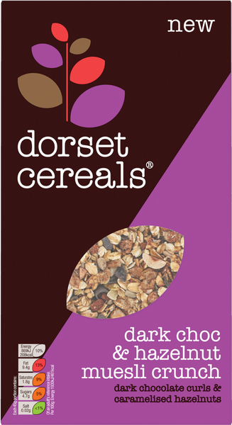 DORSET CEREALS Dark Choc & Hazelnut Muesli Crunch 400g (Pack of 5)