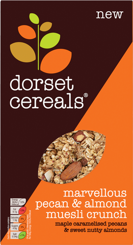 DORSET CEREALS Pecan & Almond Muesli Crunch 400g (Pack of 5)