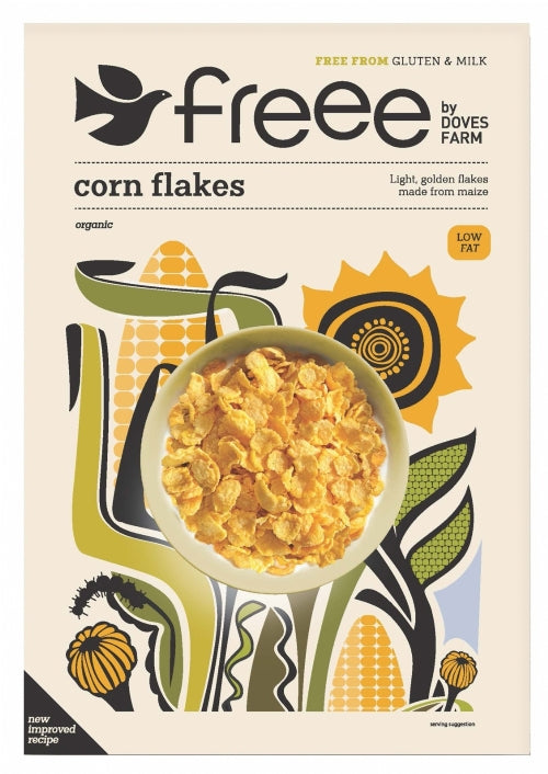 DOVES FARM Freee - Corn Flakes 325g (Pack of 5)