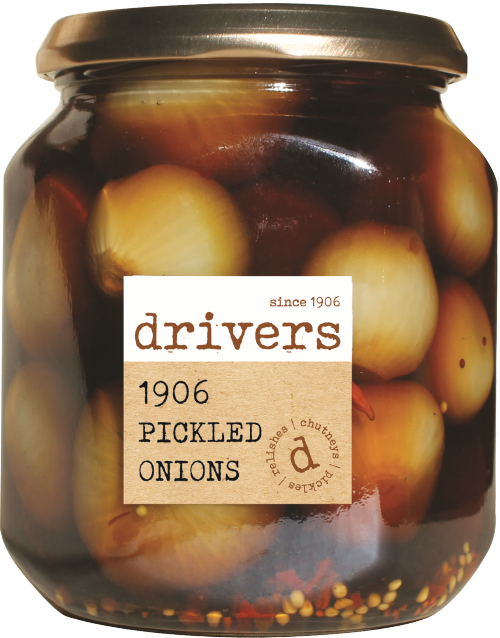 DRIVER'S 1906 Pickled Onions 550g (Pack of 6)