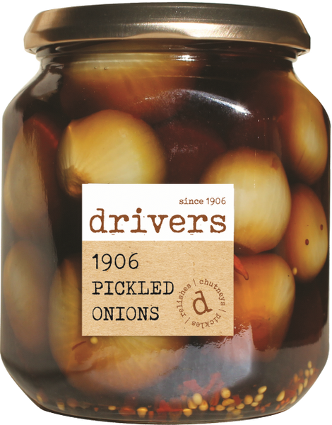 DRIVER'S 1906 Pickled Onions 550g (Pack of 6)