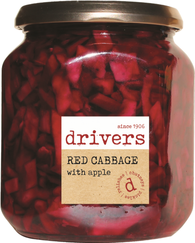 DRIVER'S Red Cabbage & Apple in Red Wine Vinegar 550g (Pack of 6)