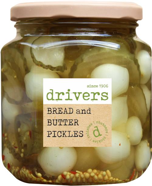 DRIVER'S Bread & Butter Pickles 550g (Pack of 6)