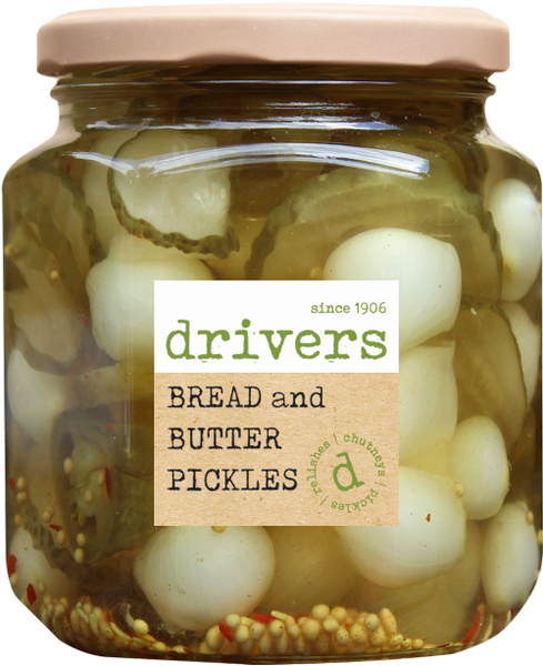 DRIVER'S Bread & Butter Pickles 550g (Pack of 6)