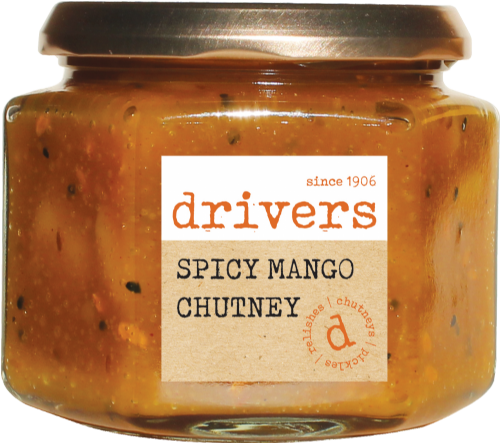 DRIVER'S Spicy Mango Chutney 350g (Pack of 6)