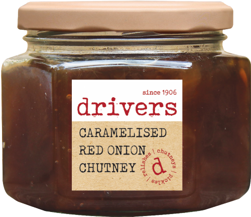 DRIVER'S Caramelised Red Onion Chutney 350g (Pack of 6)