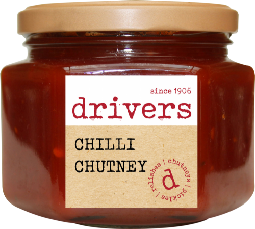 DRIVER'S Chilli Chutney 350g (Pack of 6)