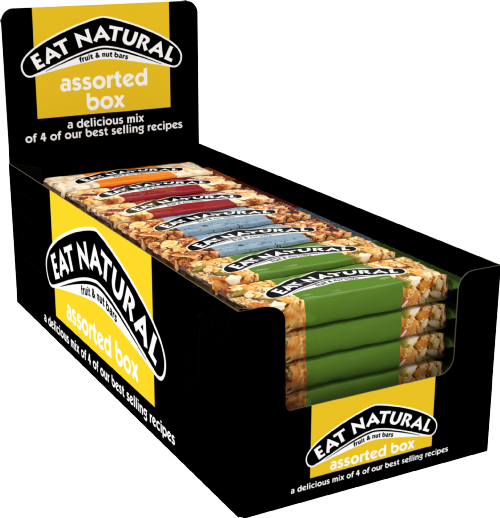 EAT NATURAL Fruit & Nut Bars - Assorted Flavours 40g (Pack of 28)