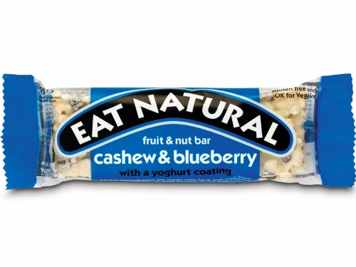 EAT NATURAL Yoghurt Coated Cashew & Blueberry Bar 45g (Pack of 12)