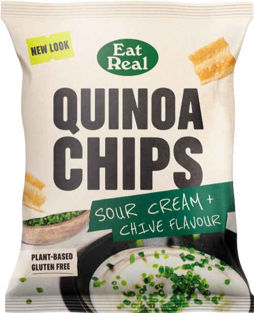 EAT REAL Quinoa Chips - Sour Cream & Chive 40g (Pack of 18)
