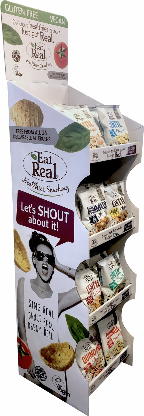 EAT REAL Floor Standing Display Unit (Pack of 1)