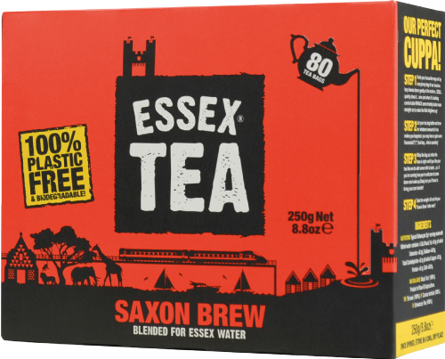 ESSEX TEA Saxon Brew 80 Tea Bags 250g (Pack of 12)