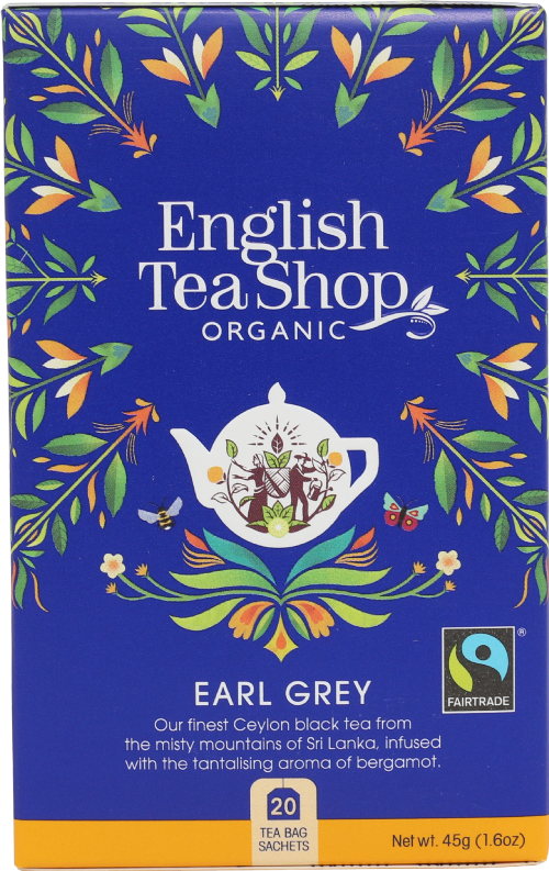 ENGLISH TEA SHOP 20 Earl Grey Sachets 45g (Pack of 6)