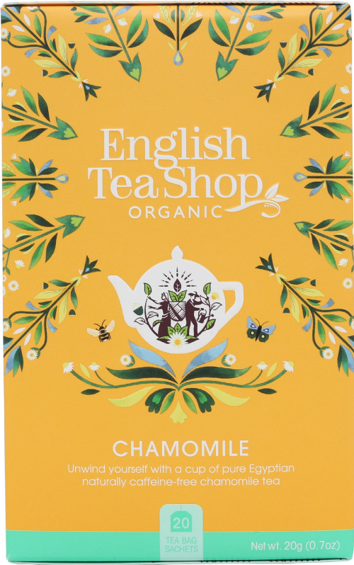 ENGLISH TEA SHOP 20 Chamomile Sachets 20g (Pack of 6)