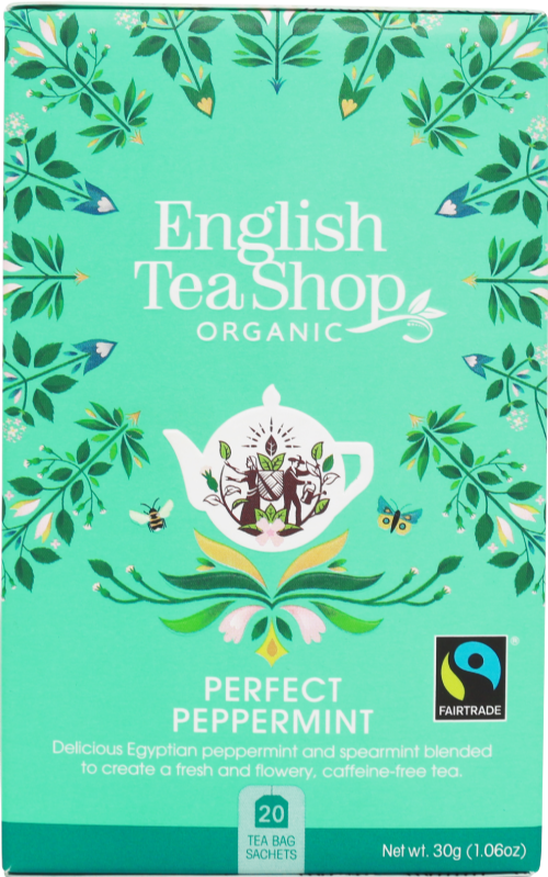 ENGLISH TEA SHOP 20 Perfect Peppermint Sachets 30g (Pack of 6)