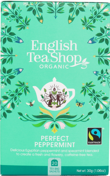 ENGLISH TEA SHOP 20 Perfect Peppermint Sachets 30g (Pack of 6)