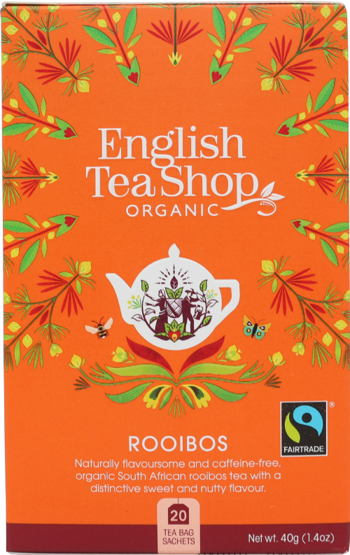 ENGLISH TEA SHOP 20 Rooibos Sachets 40g (Pack of 6)