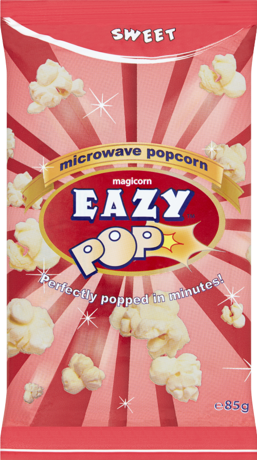 EAZY POP Microwave Popcorn - Sweet 85g (Pack of 16)