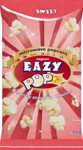 EAZY POP Microwave Popcorn - Sweet 85g (Pack of 16)