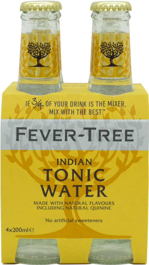 FEVER-TREE Premium Indian Tonic Water 4x200ml (Pack of 6)