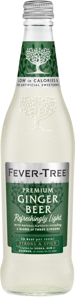 FEVER-TREE Refreshingly Light Ginger Beer 500ml (Pack of 8)