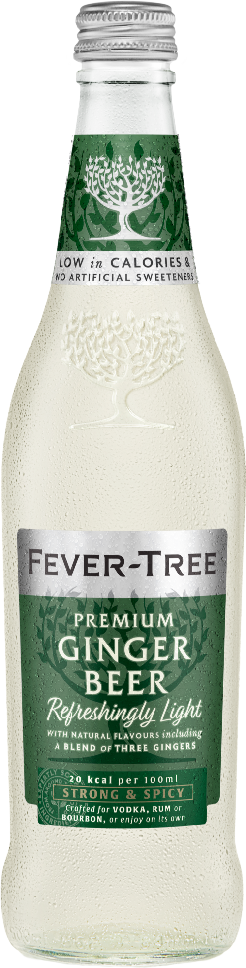 FEVER-TREE Refreshingly Light Ginger Beer 500ml (Pack of 8)