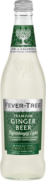 FEVER-TREE Refreshingly Light Ginger Beer 500ml (Pack of 8)