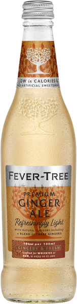 FEVER-TREE Refreshingly Light Ginger Ale 500ml (Pack of 8)