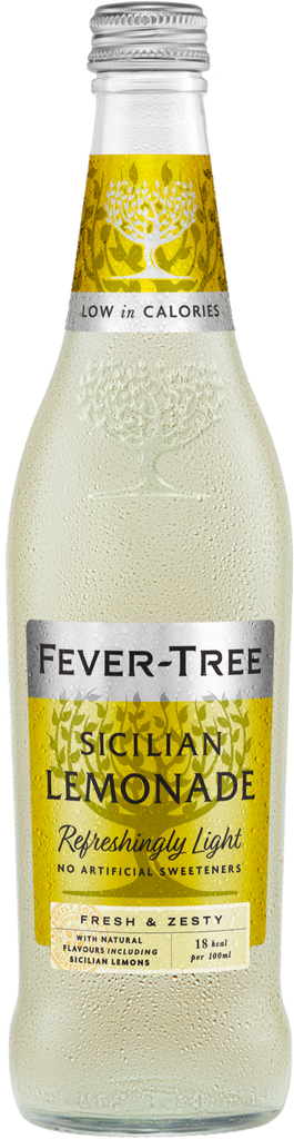 FEVER-TREE Refreshingly Light Sicilian Lemonade 500ml (Pack of 8)