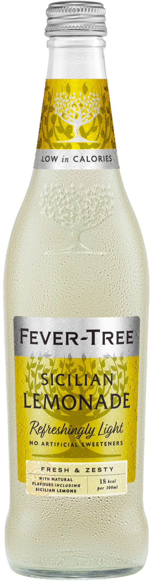 FEVER-TREE Refreshingly Light Sicilian Lemonade 500ml (Pack of 8)