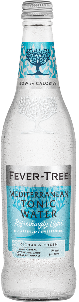 FEVER-TREE Refreshingly Light Mediterranean Tonic Water500ml (Pack of 8)