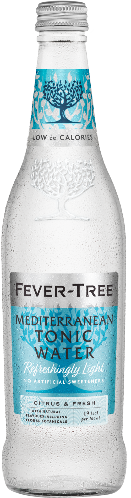 FEVER-TREE Refreshingly Light Mediterranean Tonic Water500ml (Pack of 8)