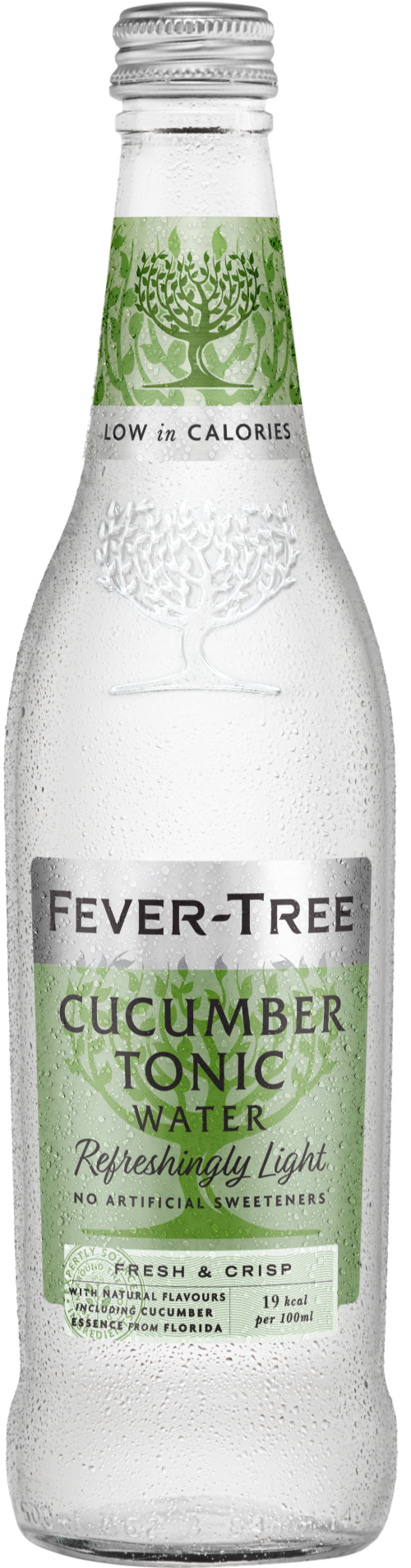 FEVER-TREE Refreshingly Light Cucumber Tonic Water 500ml (Pack of 8)