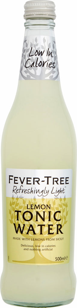 FEVER-TREE Refreshingly Light Lemon Tonic Water 500ml (Pack of 8)