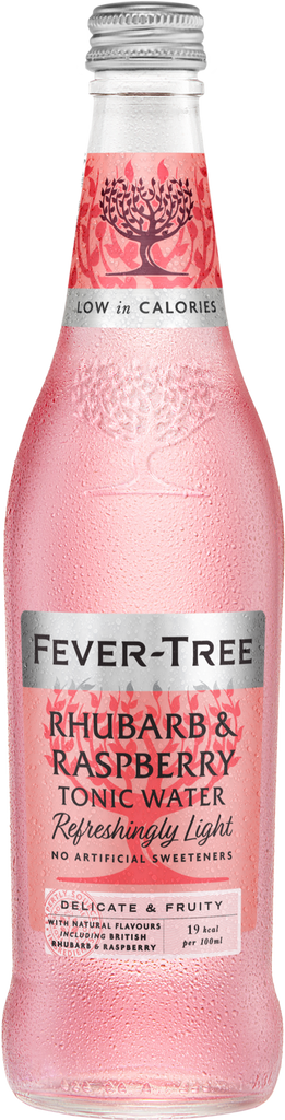 FEVER-TREE Ref. Light Sweet Rhubarb & Rasp Tonic Water 500ml (Pack of 8)