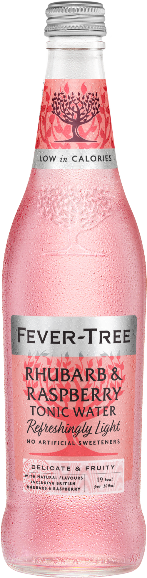 FEVER-TREE Ref. Light Sweet Rhubarb & Rasp Tonic Water 500ml (Pack of 8)