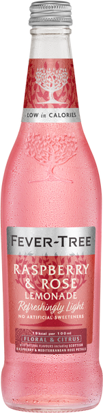 FEVER-TREE Refreshingly Light Rasp & Rose Lemonade 500ml (Pack of 8)