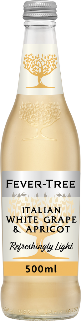 FEVER-TREE Refreshingly Light White Grape & Apricot 500ml (Pack of 8)